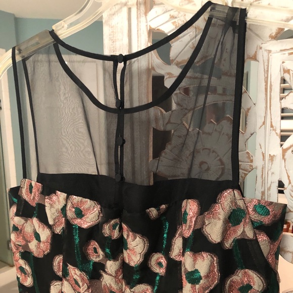 J.Crew Collection Floral Ratti Jacquard Dress 8 - Picture 2 of 4